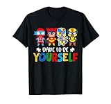 Dare To Be Yourself Shirt Autism Awareness Superheroes T-Shirt