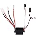 Zerodis Brushed Electronic Speed Controller, RC Boat Brushed Speed Controller 320A Forward Backward Low Voltage Automatic Find Position for Car Model