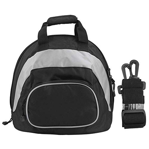 Sac de casque de moto étanche gris et noir en Oxford haute densité 37x33x28 cm portable