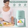 Professional Shaved Ice Machine: RX03 Electric Snow Cone Maker & ICEE Machine for Home, 60W Power, 120V Universal Voltage, Create Fluffy Ice Snow Cones, Slushies and Frozen Treats-Green (Green)