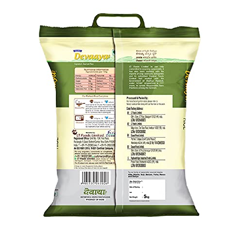 Image of Daawat Devaaya, Long & Fluffy Grains Premium Rice, 5 Kg. (Pack of 2)