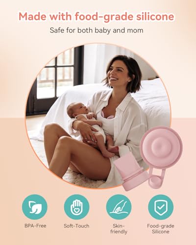 Image of Duckbill Valves & Silicone Diaphragm Replacement Parts Compatible with Momcozy M9 Wearable Breast Pump - BPA-Free Food-Grade Silicone Accessories (6 Pack: 4 Valves + 2 Diaphragms)