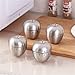 10pcs Stainless Steel Kitchen Timer Mechanical Egg Alarm Clock Reminder 60 Minutes Cooking Tools(B)