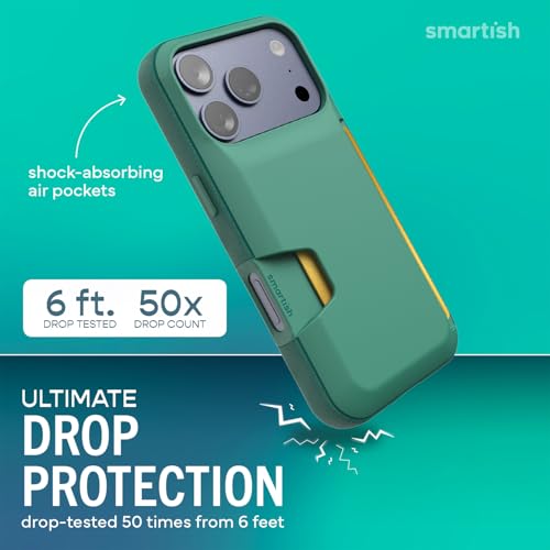 Image of Smartish iPhone 17 Pro Wallet Case - Wallet Slayer Vol. 1 [Slim + Protective] Credit Card Holder - Drop Tested Hidden Credit Card Slot Cover for Apple iPhone 17 Pro - So Jaded