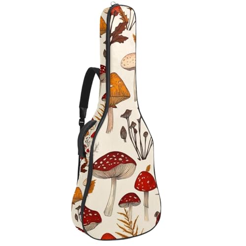 Housse guitare basse et acoustique 101-104 cm Oxford étanche Champignon vintage
