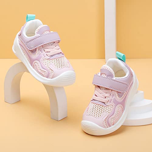 Baby Shoes Boy Girl Sneakers Infant Breathable Outdoor Walking Sports Shoes Non-Slip Toddler First (Red, 8.5 Toddler)4