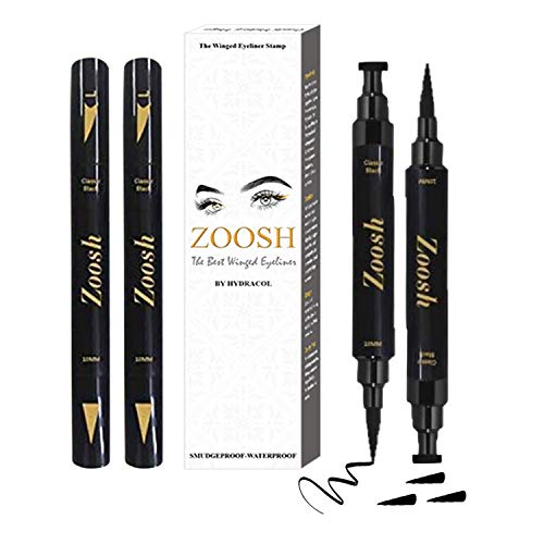 Winged Eyeliner Stamp – Black Eyeliner Stamp Wing, Black Liquid Eye liner Pen, Eye Pencil, Long Lasting, Waterproof, Smudge proof, Cat Pens Stamp, Vamp Stamp, Stocking Stuffer