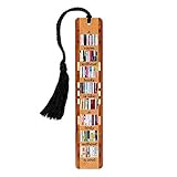 A Room Without Books Quote Wooden Bookmark with Tassel