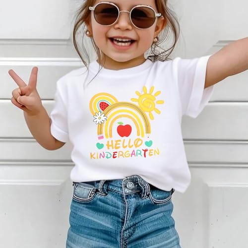 Rollin Into Kindergarten Shirt Boys Girls First Day of Kindergarten T Shirts Little Kids Tee Top2