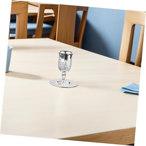 Coupe de vin de Kiddouch en alliage de zinc argenté pour célébration - 7