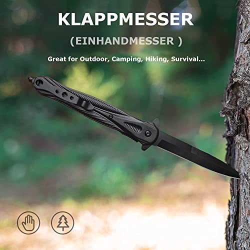 Klappmesser Generic Taschenmesser mit Gürteltasche für Outdoor-Aktivitäten