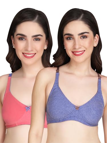 Image of Women Melange Fabric Everyday Non Padded Bra for Women
