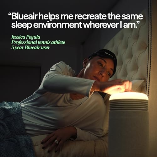 BLUEAIR Air Purifiers with Sunrise Alarm Clock for Home Bedroom Dorm, Beige