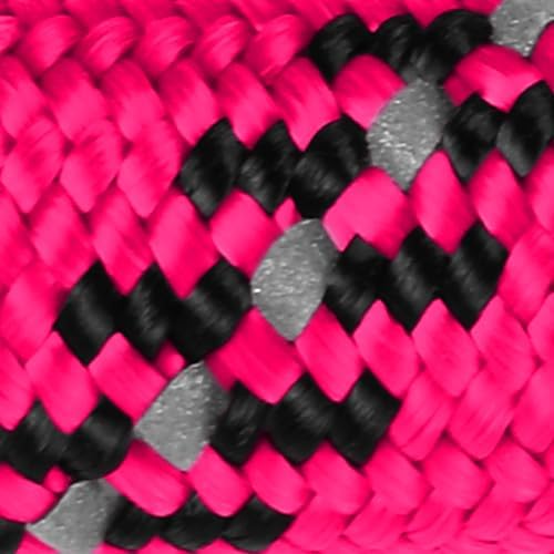 lynxking Slip Lead Dog Leash Reflective, Heavy Duty Comfortable Strong Rope Leash for Large, Medium Small Dogs No Pull Pet Training (Pink, Large 1/2in x 6ft-Slip Lead) — view 9
