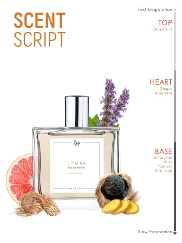 Image of EM5 Tygar Perfume for Men | Citrus Amber Fresh Spicy Fragrance | Eau de Parfum Spray | Luxury Gift for Him