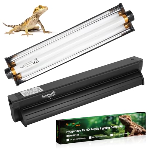T5 HO UVB Light Reptile Kit 8W 12inch/32cm 10.0 UVB Lamp fixture Combo Kit
