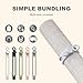 Data Cable Organizer, 2025 Upgrade Silicone Headphone Organizers, Silicone Cable Ties Reusable Cable Management Organizers Multipurpose Elastic Cord Organizer for Bundling and Fastening Cables (10Pcs)