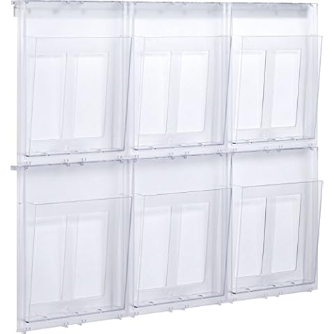 Helit Placativ Wall Display 6 x A4 Pockets Clear H6812002 Cover