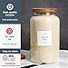 CZHQSMZ Set of 2 Large Glass Jar with Airtight Acacia Lid and 132 Kitchen Pantry Labels, Clear Glass Food Storage Jars Containers for Rice Flour Pasta Sugar Coffee Cookie and More(98 Fl Oz/2800 Ml)