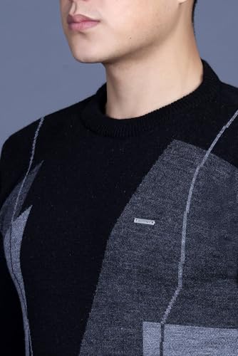 Image of GODFREY Full Sleeve Woolen Sweater for Man Winter Wear - Round Neck Pullover Regular Fit