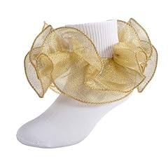 Gold Ruffles - 1 Pair