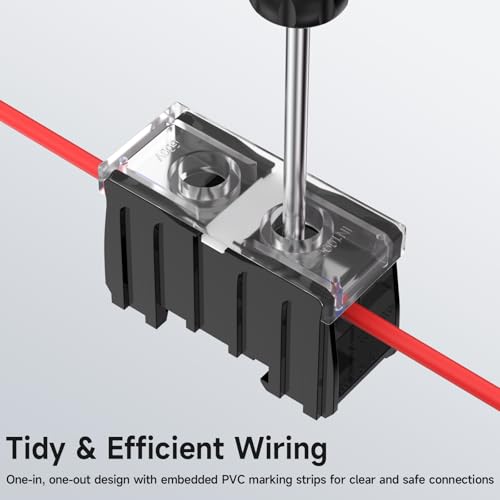 Bloques de terminales de riel DIN IN100BK 600V 130A para cables de 38mm² 6