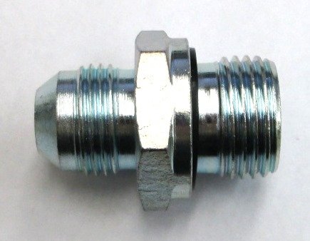 AF 9005ES-04-04 - 1/4 Male JIC (7/16''-20 Threads) X 1/4 Male BSPP (.520''-19 Threads) With Eolastic Seal and Cone Seat