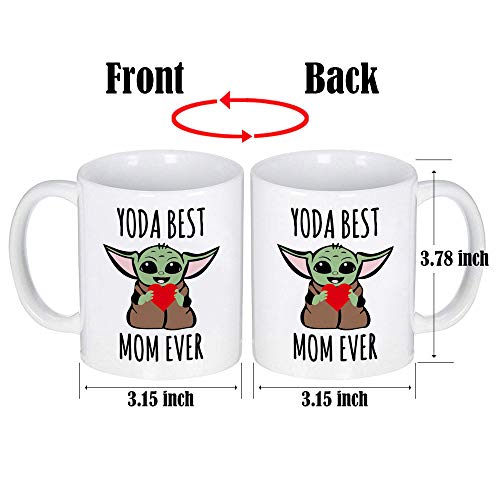 LOZACHE-Baby-Yoda-Gifts-for-Mom-11oz-Best-Mom-Ever-Coffee-Mug-for-New-Mom-To-Be-Mama-Women-Mothers-Day-Gift-Birthday-Christmas-Gift-idea-Present-from-Daughter-Son-Husband-Yoda-Mom