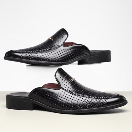 Men's Capri Genuine Leather Mule Slides3