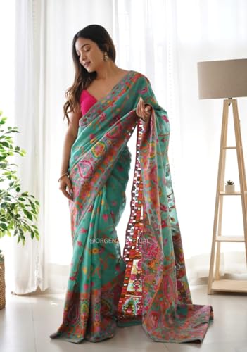 NEOPOL green kanjivaram silk saree – image 5