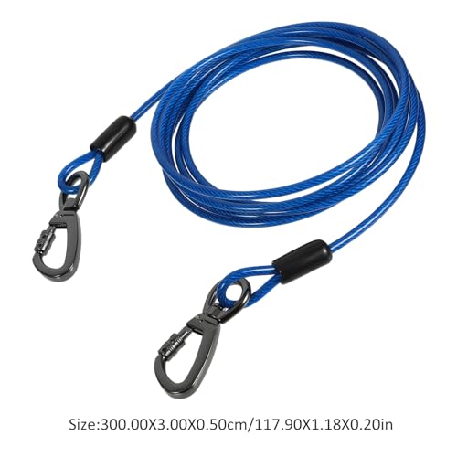 INOOMP Cabo De Amarração Para Cães: Trela De Cachorro Para Quintal - Trela De Corrente Resistente Ex