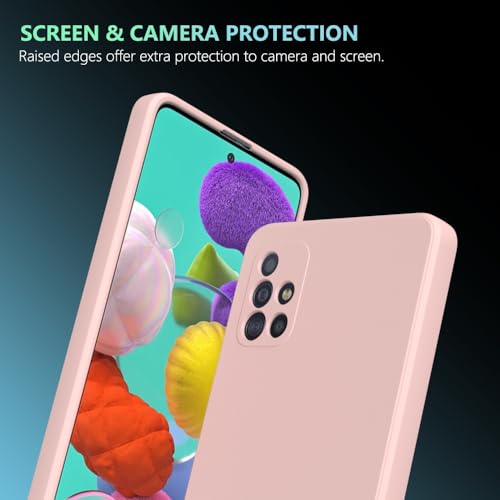 Image of for Samsung Galaxy A51 4G Case Pink, Scratch Resistant with Soft Touch, Slim Thin Phone Cover for Samsung Galaxy A51 4G