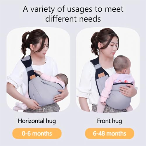 Canguru Ergonômico para Bebê 4Leader | Portador Multifuncional com Ring Sling | Design Prático para