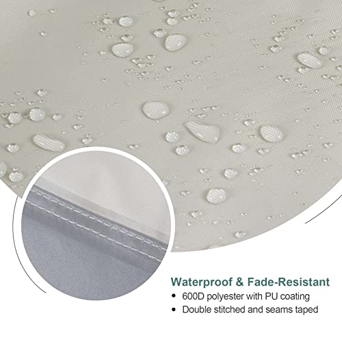 Steeca Patio Waterproof Umbrella Cover, Outdoor Offset Parasol Cover For 12-14 Feet Cantilever Banana Frame Umbrella #TOP2