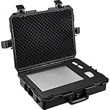 VEVOR Waterproof Hard Case, 19 x 14 x 5 Inches, with Customizable Foam, Portable Protective Hard Camera Case, Shockproof for Laptop, Pistol, Camera, and More, Black