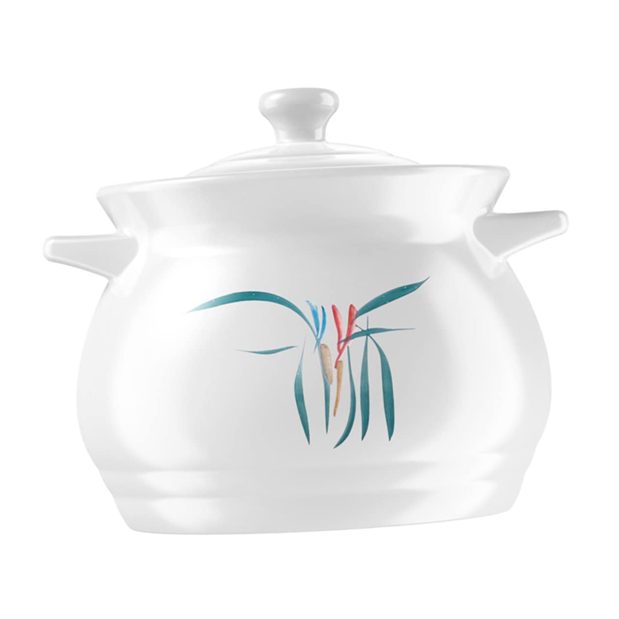 1 pz Casseruola in Ceramica per fornelli a induzione, Ciotola per zuppa Giapponese, pentola per Forno, casseruola in Porcellana con Coperchio, pentola per Cottura ad Alt