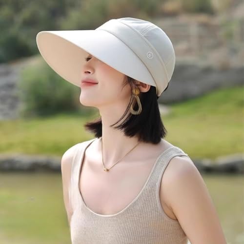 Sombrero de sol para mujer con ala ancha desmontable miniatura 3