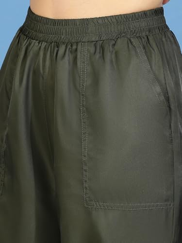 Image of KOTTY Women's High Rise Relaxed || Straight || Joggers Fit Cargo's for Pants || Trousers