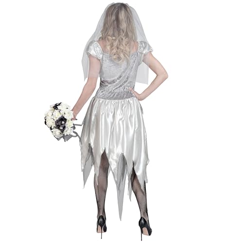 WIDMANN 05462 Costume Sposa Spettral M Corto Bianco #054C, Multicoloured - Image 4