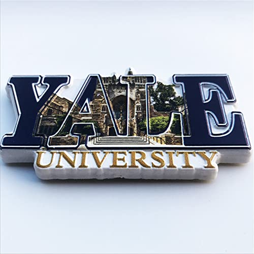 Imán decorativo 3D Yale University resina 5x10 cm miniatura 4