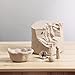 Deouss Mid High Fire White Stoneware Clay for Pottery;Mid Fire Cone 5-7;Ideal for Wheel Throwing,Hand Building,Sculpting;Great for All Skill Levels;Whiteware Clay- Pottery Clay Fires White;10 lbs