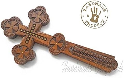 Exclusive Hand Carved Wooden Wall Cross. Wall Hanging Decor. Wall Decorative Cross. Home Accessories. Gift Souvenir