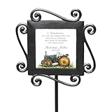 Personalized Memorial Garden Stake Tractor Farmer Remembrance Outdoor Tribute