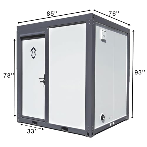 Baño portátil al aire libre con ducha, sanitario móvil para conciertos, convenciones, construcción y eventos deportivos miniatura 6