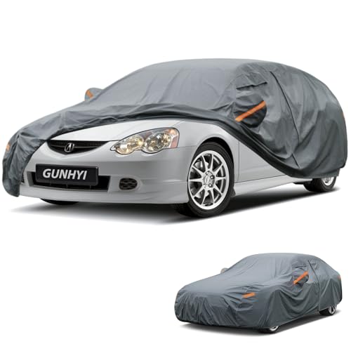Image of GUNHYI Premium Car Cover Custom Fit Acura RSX Type-S, 16 Layers Heavy Duty Car Cover Waterproof All Weather with Zipper Door for Sun Rain Snow Dust Uv Protection
