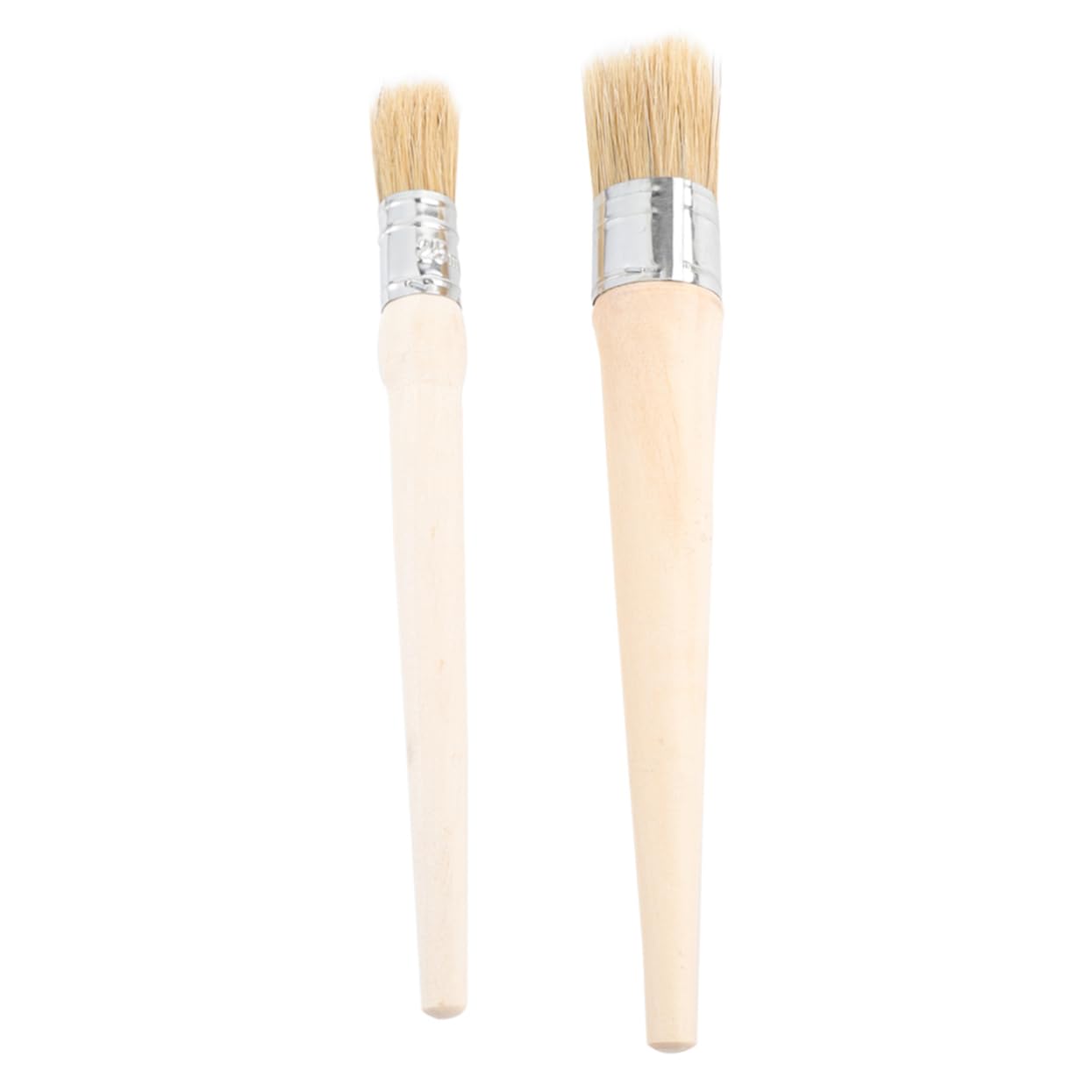 STOBOK 6 Pz Pennello Da Parete Strumenti Per Barbecue Pittura a Cera Stampino Per Mobili Casa Pennello Tondo Per Cera Punta Rotonda Appuntita Colore Bambù Marino a Manico Lungo