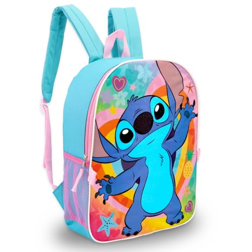 Disney Lilo and Stitch Backpack with Lunch Bag for Girls - Bundle with Backpack, Lunch Box, Water Bottle, Stickers, More | Stitch School Bag Set for Kids2