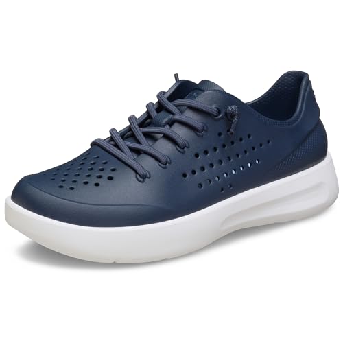 Crocs Womens Inmotion Pacer Sneakers Walking Shoes for Women with LiteRide Comfort Navy/White 8