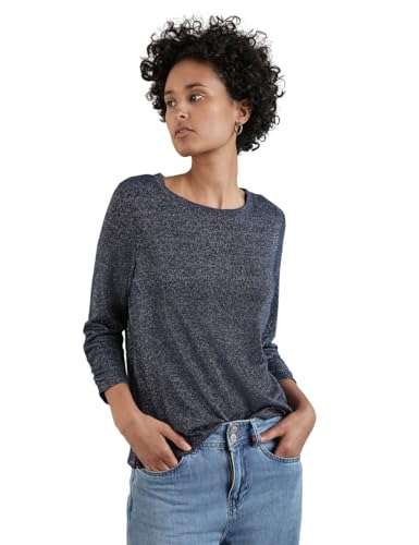 Preisvergleich Produktbild STREET ONE Damen A322102 Schimmerndes Shirt, Night Sky Blue, 44 EU