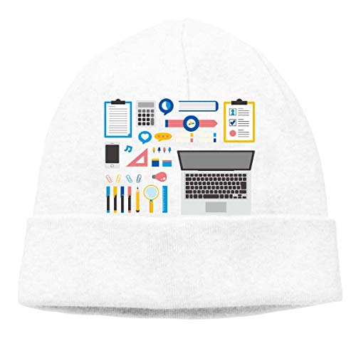 Preisvergleich Produktbild Arrowss Schädelkappe Feste warme Kappe Bürobedarf Unisex Beanie Hats Schwarz